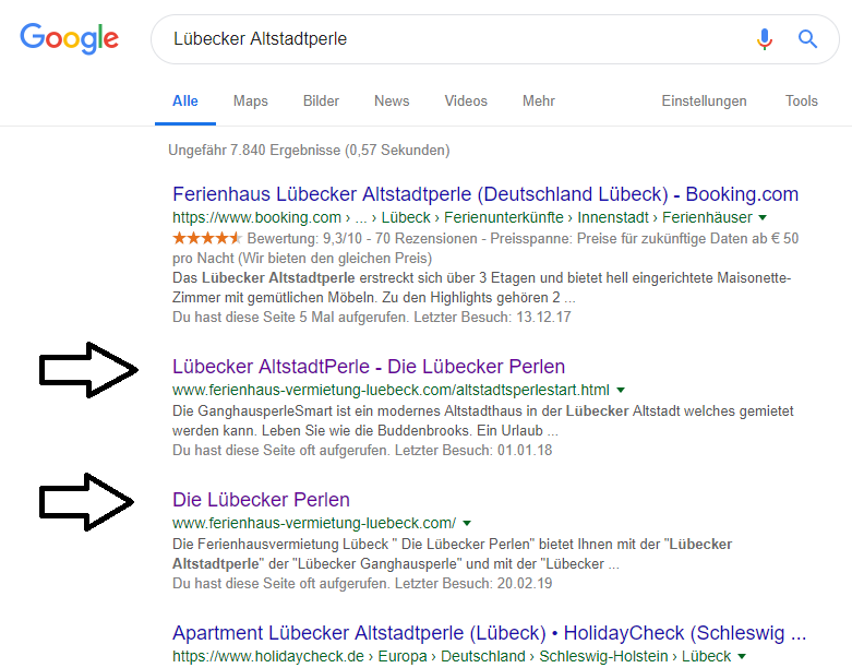 Suchergebnis google